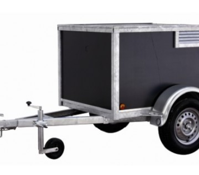 Remorque BW Trailers 2 chiens marron